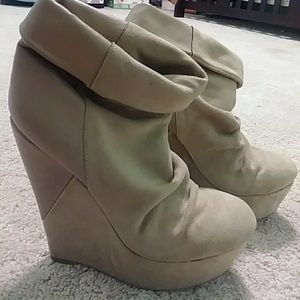 Wedge booties